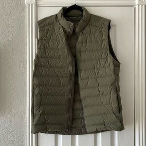 Olive green Lululemon down vest